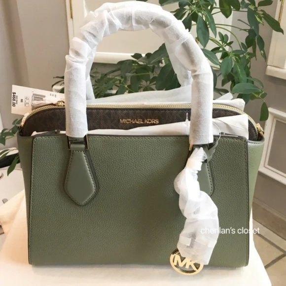 🍀NeW! Michael Kors Daria LG Satchel - Picture 2 of 13